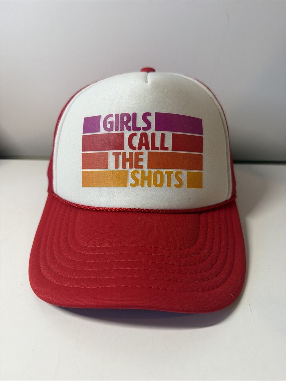 Girls Call The Shots Snapback Rope Trucker Hat Multi OSFM
